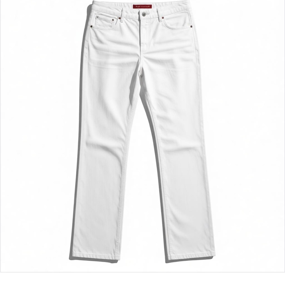 Roberto Cavalli Jeans  size 12 white high rise bootcut jeans Voyage Passion